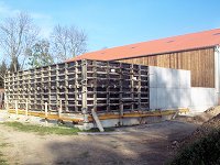 Schalung für Stützwand